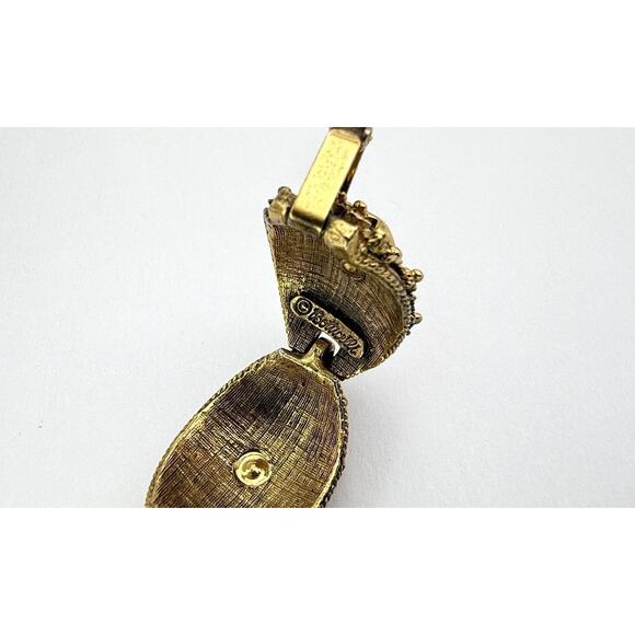 Vintage 60s BOTTICELLI Signed Brutalist Etruscan Revival Wide Panel Bracelet - Picture 6 of 9